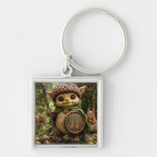 Acorn Guardian Cute Forest Monster Keychain