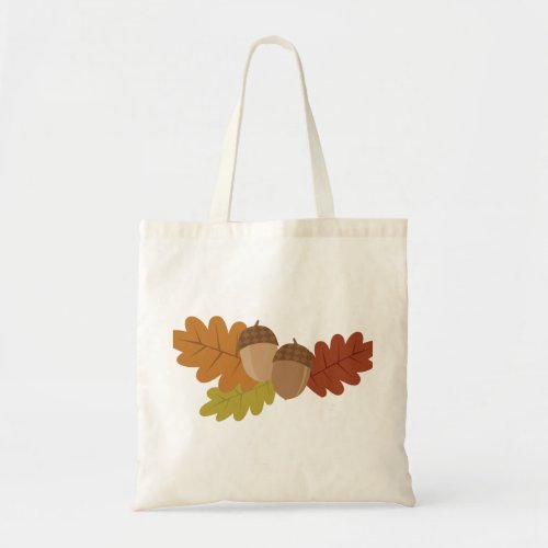 Acorn Leaves Tote Bag