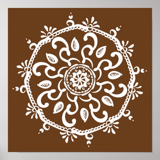 Acorn Mandala Poster (Front)