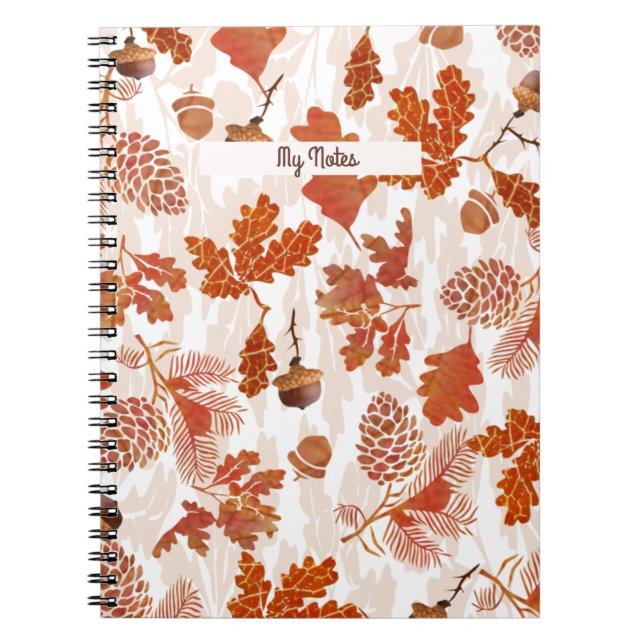 Acorn Pattern Notebook (Front)
