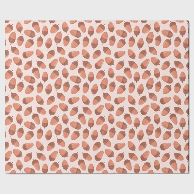 Acorn pattern wrapping paper (Seam)