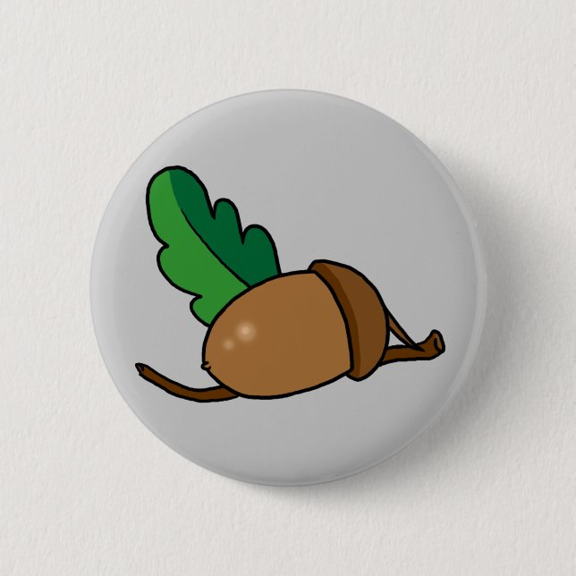 Acorn Pinback Button (Front)