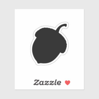 Acorn silhouette sticker