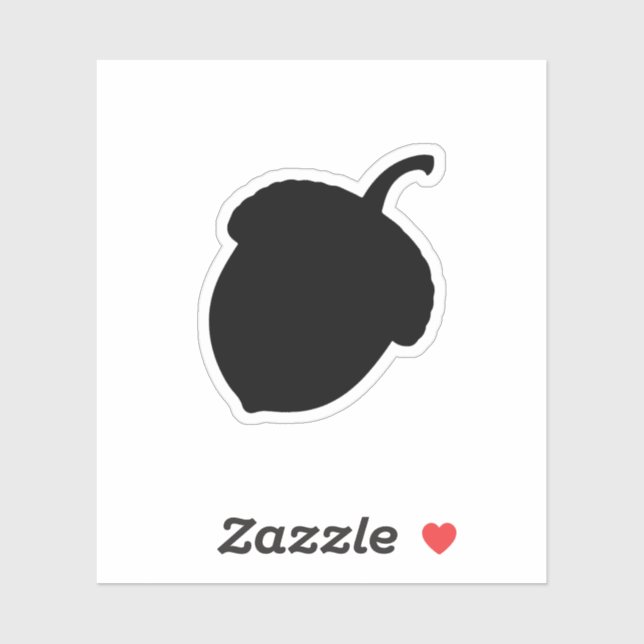 Acorn silhouette  sticker (Sheet)