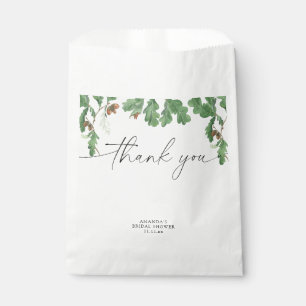 Acorn tree bridal shower favor bag