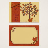 Acorn Tree with Squirrel for Thanksgiving (Front & Back)