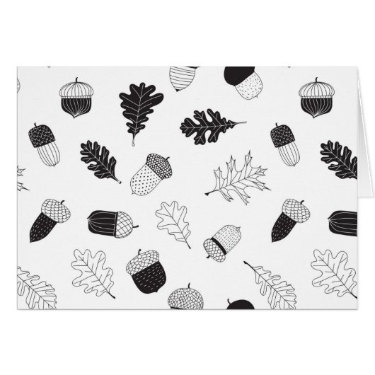 Acorns and leaves cards (Front Horizontal)