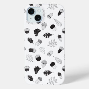 Acorns and leaves iPhone 15 plus case