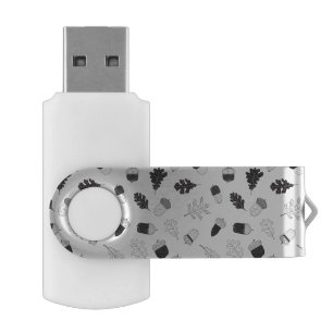 Acorns and leaves flash drive
