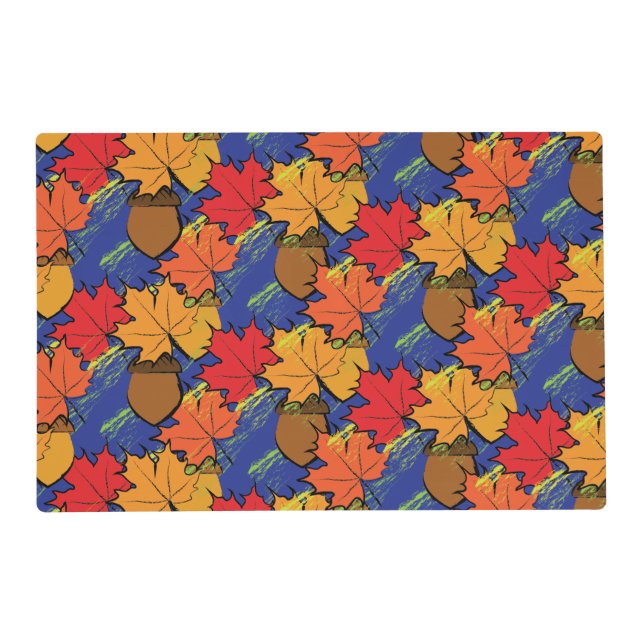Acorns and leaves I Placemat (Front)