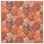 Acorns and leaves II Fabric