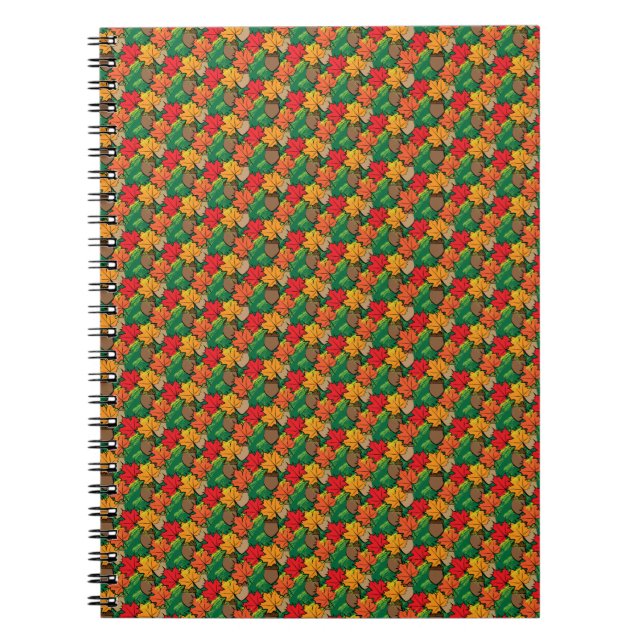 Acorns and leaves III Notebook (Front)
