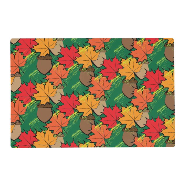 Acorns and leaves III Placemat (Front)