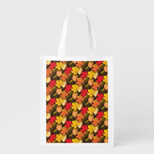 Acorns and leaves IV Reusable Grocery Bag