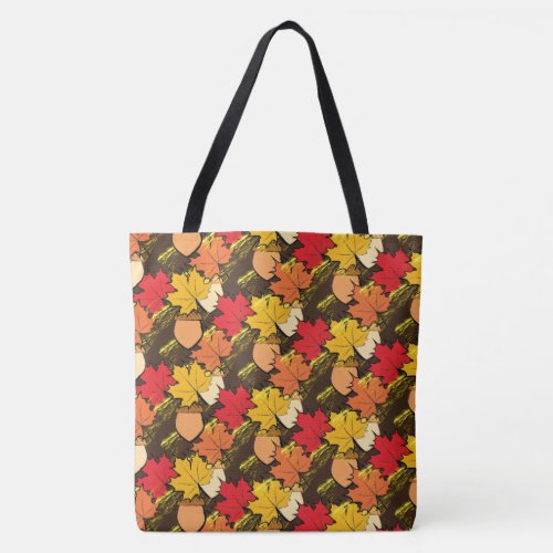 Acorns and leaves IV Tote Bag