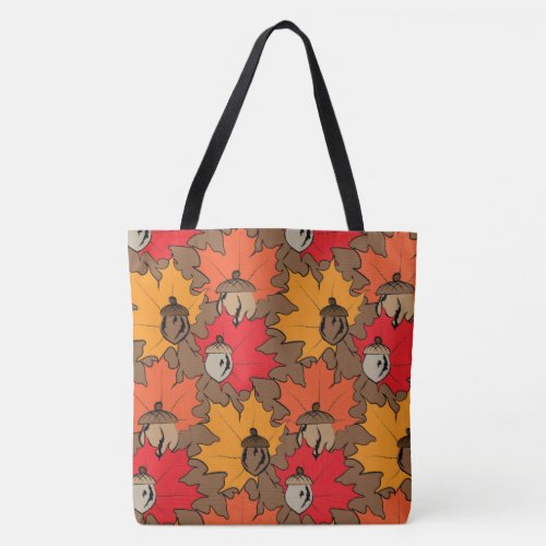 Acorns and leaves V Tote Bag