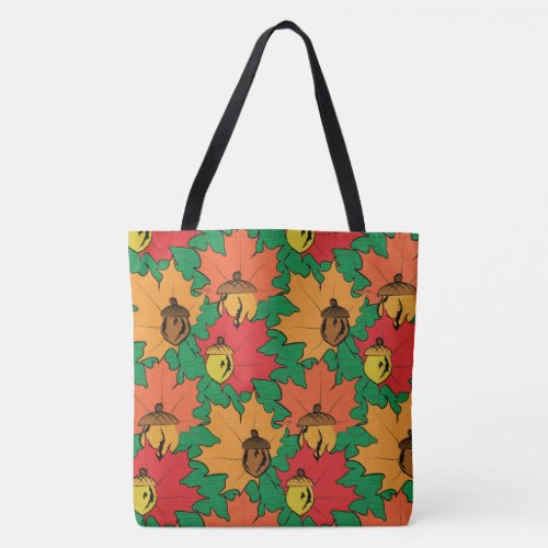 Acorns and leaves VI Tote Bag