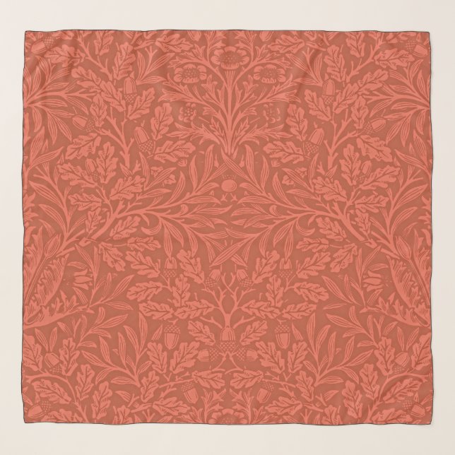 Acorns and Oak Leaves by William Morris Scarf (Front)