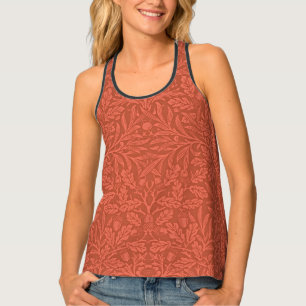 Acorns and Oak Leaves by William Morris Tank Top