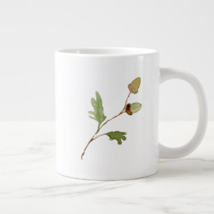 Acorns and Oak Leaves Giant Coffee Mug