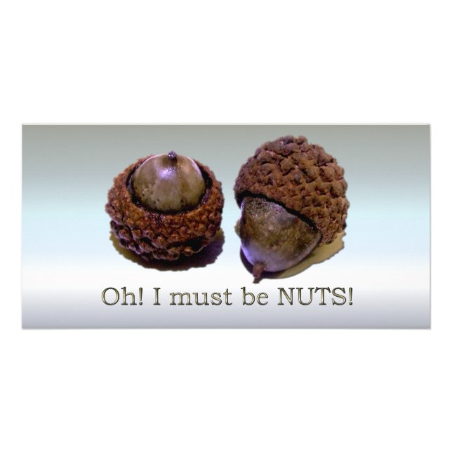 Acorns - Oh I Must Be Nuts Card (Front)