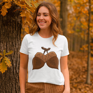 Acorns Rustic Autumn Forest Nature T-Shirt