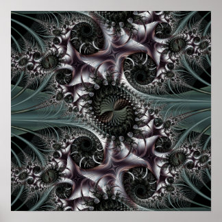acorns & spiderwebs in the moonlight poster