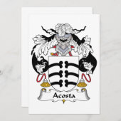Acosta Family Crest (Front/Back)