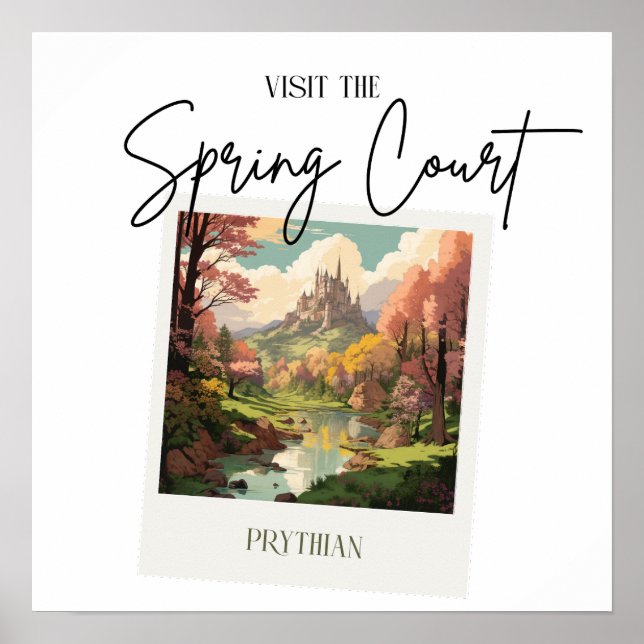 ACOTAR Spring Court Travel Poster (Front)