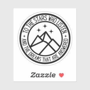 ACOTAR To The Stars Who Listen Velaris Night Court Sticker