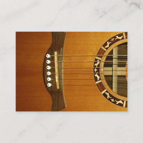 Acoustic 6 String Guitar Business Card