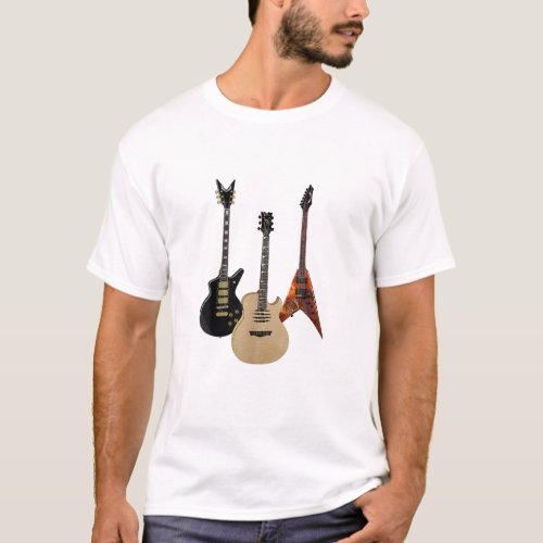 Acoustic And Electric Guitars Rock Music Player Co T_Shirt