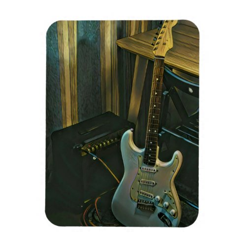 acoustic bass electric guitar gift magnet