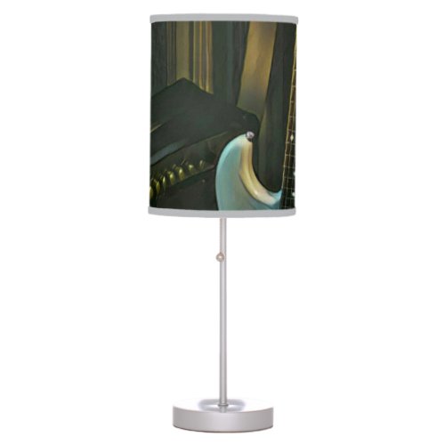 acoustic bass electric guitar gift table lamp