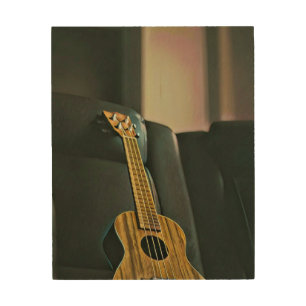 acoustic bass electric guitar gift wood wall art