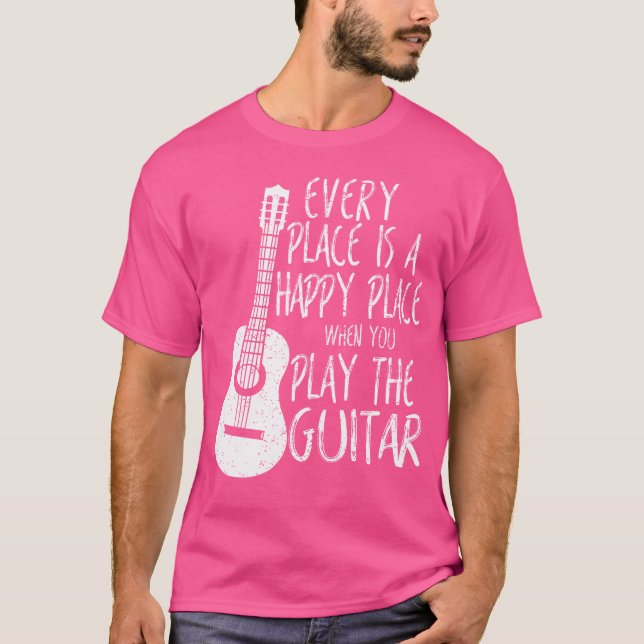 Acoustic Bass Guitar Player Gifts T-Shirt (Front)