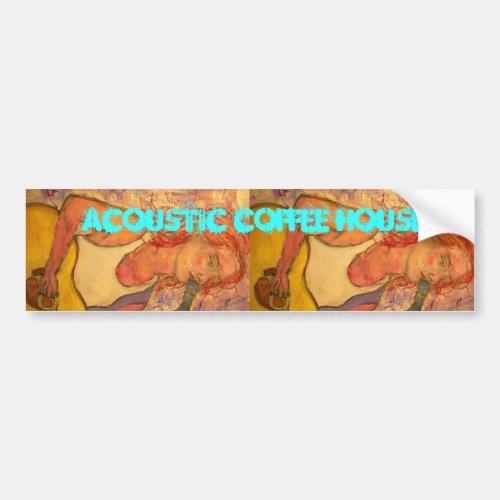 Acoustic Coffee House Bumper Sticker