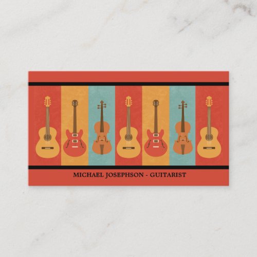 Acoustic Electric Guitars and Violas  Business Card