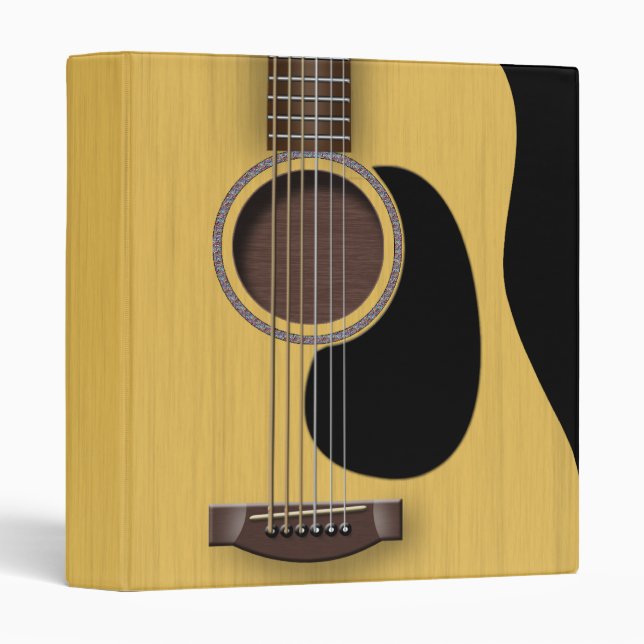 Acoustic Guitar 1" Binder (Front/Spine)