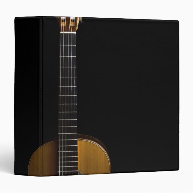 Acoustic Guitar 2 3 Ring Binder (Front/Spine)