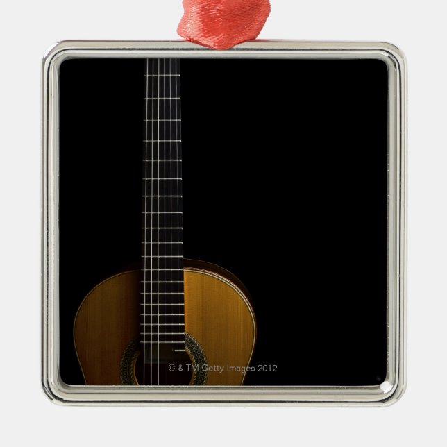 Acoustic Guitar 2 Metal Ornament (Front)