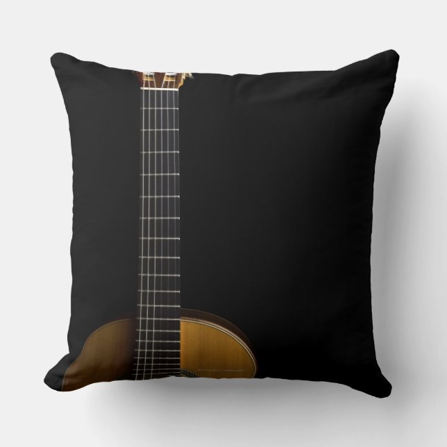 Acoustic Guitar 2 Throw Pillow (Front)