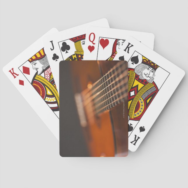 Acoustic Guitar 4 Poker Cards (Back)