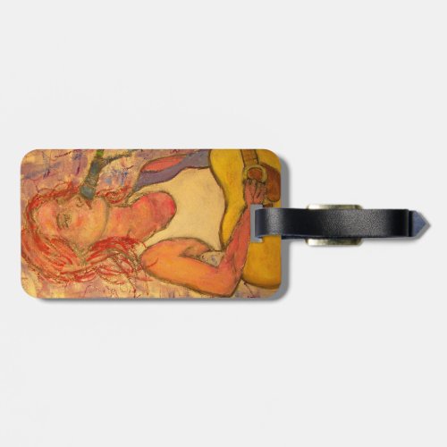 Acoustic Guitar and Songstress Luggage Tag