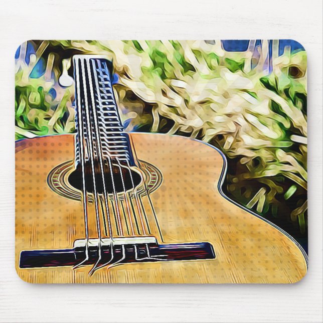 Acoustic Guitar Art Mouse Pad (Front)