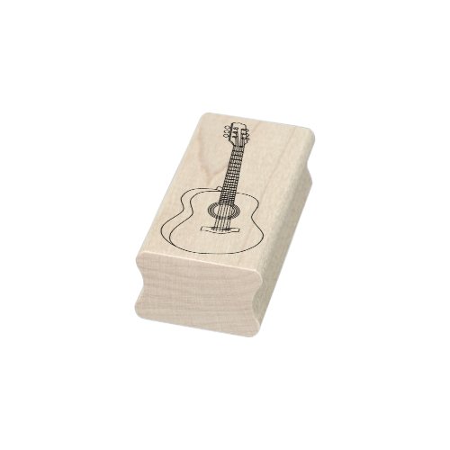 acoustic guitar art stamp