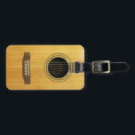 Acoustic Guitar Bag Tag<br><div class="desc">A close up photograph of an acoustic guitar.</div>