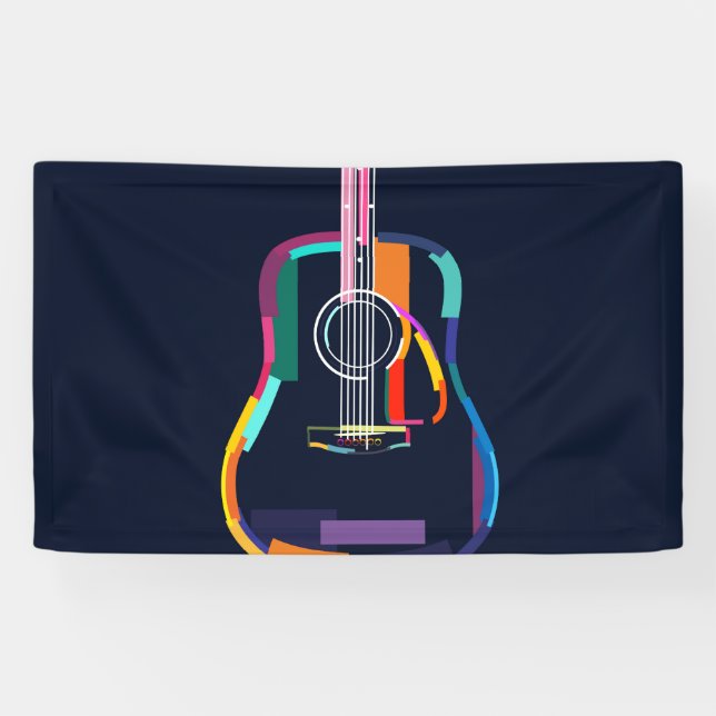 Acoustic guitar banner (Horizontal)