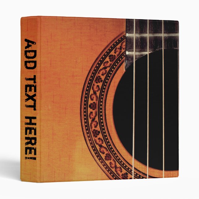 Acoustic Guitar Binder (Front/Spine)