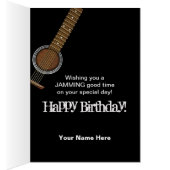 ACOUSTIC GUITAR BIRTHDAY GREETING (Inside (Right))